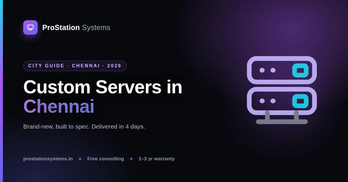 Custom Servers in Chennai: A 2026 Guide for IT, Manufacturing & Healthcare