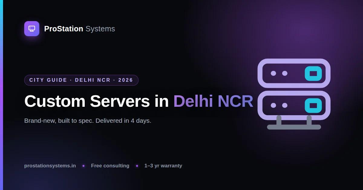Buying a Custom Server in Delhi NCR: A 2026 Guide for Gurugram & Noida Businesses