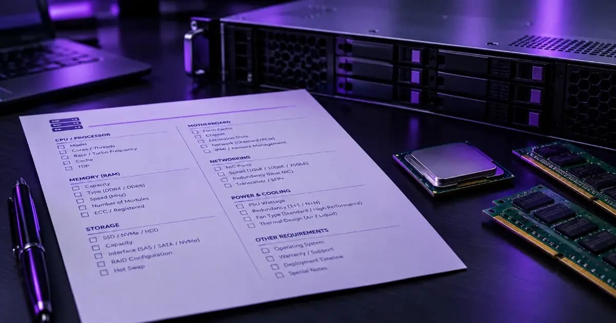 How to Order a Custom Server: A Buyer's Checklist