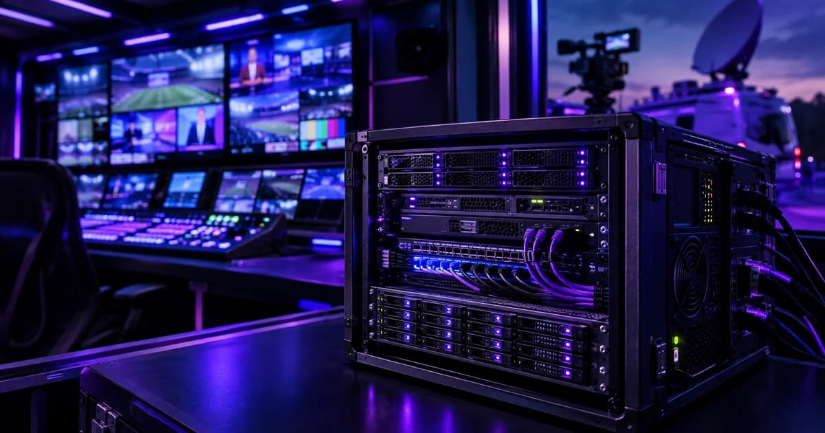 Live Broadcast & OB Van Server Setup for Studios and News Channels